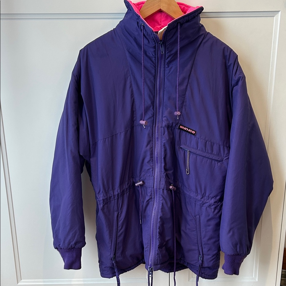 Vintage Sunice Purple and Pink Jacket , snow coat, winter, parka, Small, Women